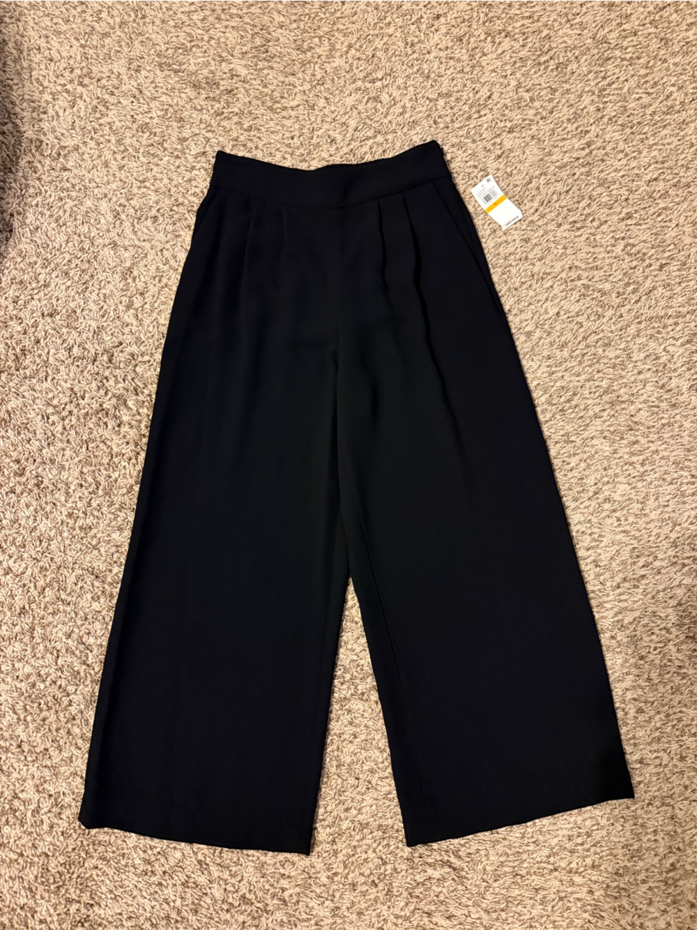 1. State Black Wide Leg High-Waist Pants